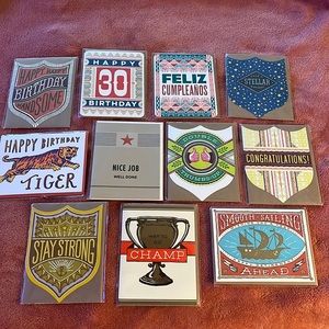 SET of 11 Assorted Greeting Cards by Hammerpress